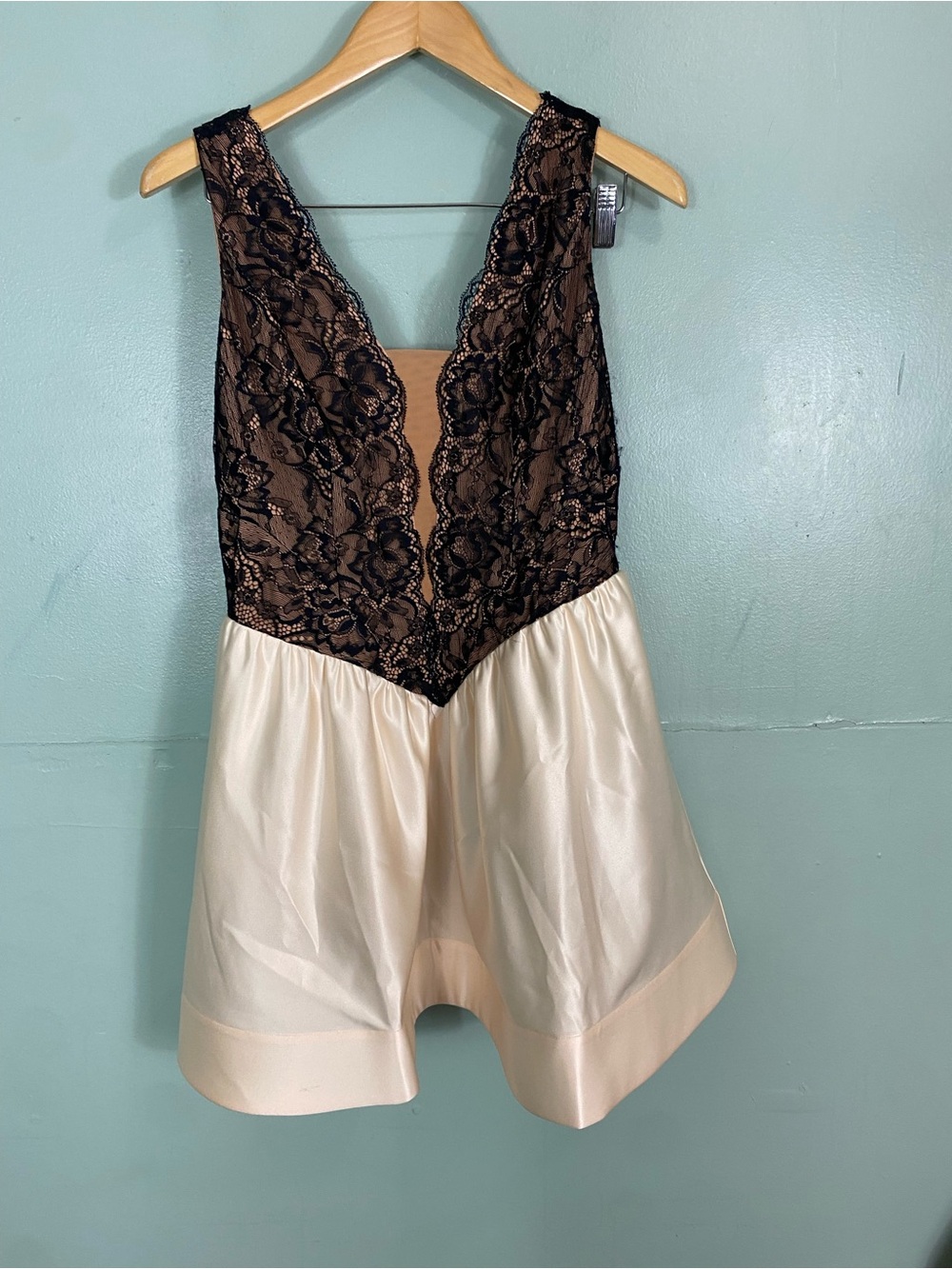 Anthropologie Maeve Twofer Basque-Waist Mini Dress Size 4 - Picture 2 of 4